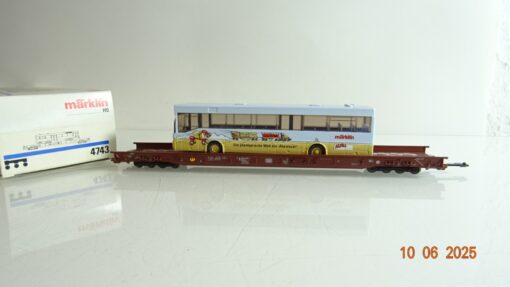 Märklin H0 4743 Niederflurwagen mit Linienbus der DB in OVP PR8300