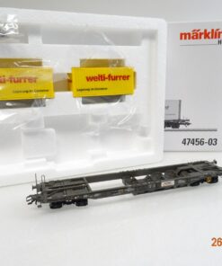 Märklin H0 47456-03 Taschenwagen HUPAC mit 20`Containern in OVP LE8984