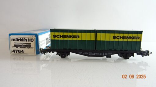 Märklin H0 4764 Containerwagen Schenker der DB  in OVP PR8177