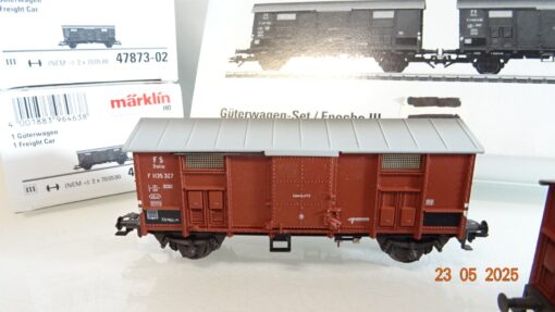 Märklin H0 47873 Güterwagen-Set / Epoche III 3 tlg. der FS in OVP PR7989 – Bild 4