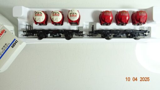 Märklin H0 48941 Behältertragwagen 2 tlg. EKU Kulmbacher der DB in OVP PR7086