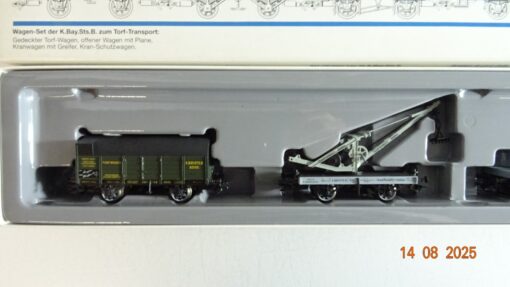 Märklin H0 4897 Wagen-Set Torf-Transport der K.Bay.Sts.B. in OVP PR9555 – Bild 3