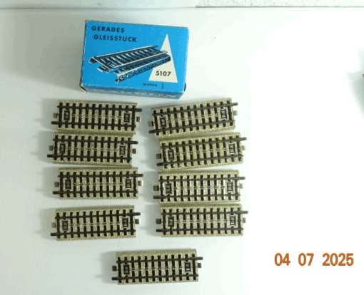 Märklin H0 5107 M Gleis gerades Ausgleichstück 9Stück siehe Foto in OVP CK9318