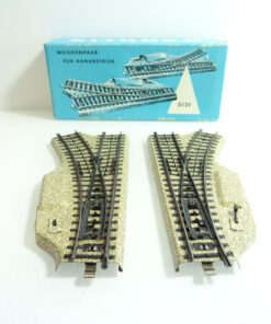 Märklin H0 5121 M-Gleis Weichenpaar für Handbetrieb in OVP CK550