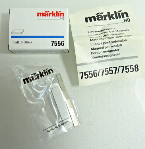 Märklin H0 7556 Fahrzeugmagnete 6Stück in OVP CK1426