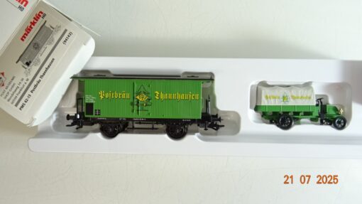 Märklin H0 94142 gedeckter Güterwagen Postbräu Thannhausen in OVP PR9141