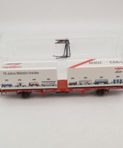 Märklin H0 94339 Flachwagen mit Container der DB in OVP RI4256