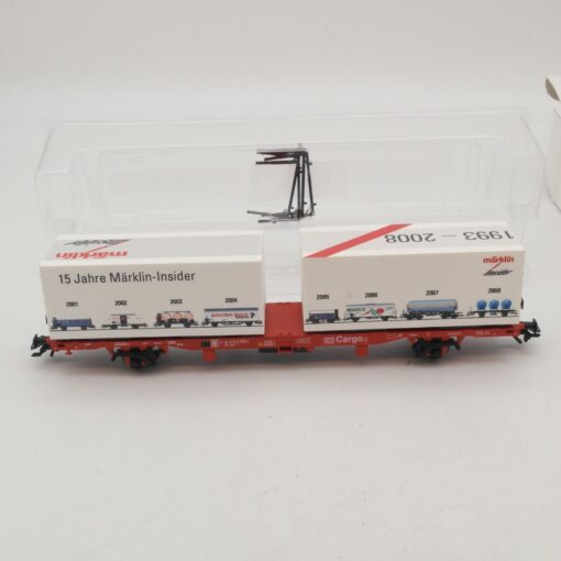 Märklin H0 94339 Flachwagen mit Container der DB in OVP RI4256