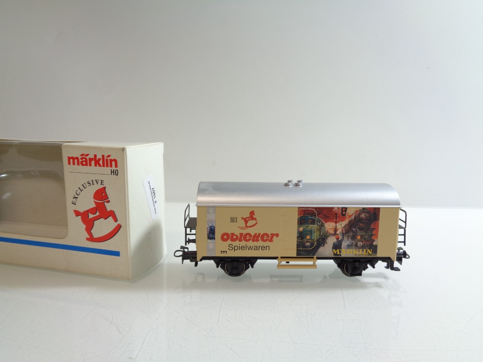 Märklin H0 AC Gedeckter Güterwagen obletter Spielwaren in OVP F1007