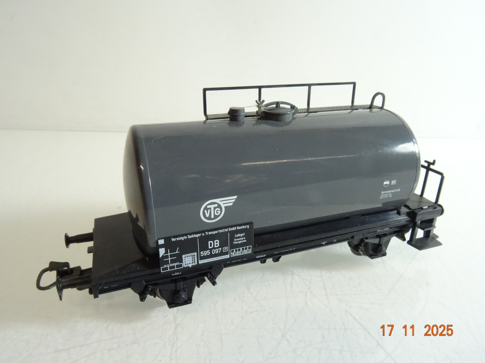 Märklin H0 Kesselwagen 595 097 VTG der DB RR4629 o.