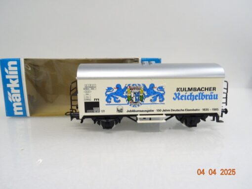 Märklin H0 Kühlwagen Kulmbacher Reichelbräu der DB in OVP PR6929