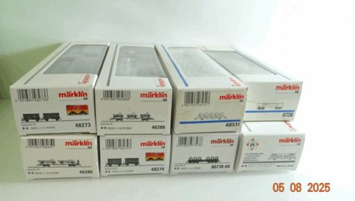 Märklin H0 Leerverpackung 8 Stück siehe Foto PK298