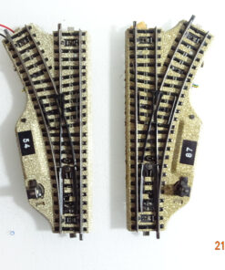 Märklin H0 M-Gleise 5118 5119 Elektro. Weichenpaar siehe Foto CK4264 o.