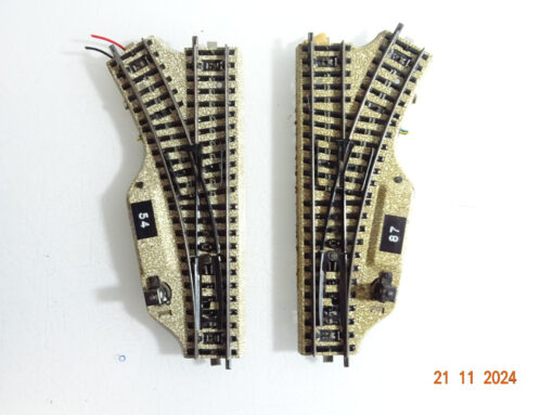 Märklin H0 M-Gleise 5118 5119 Elektro. Weichenpaar siehe Foto CK4264 o.