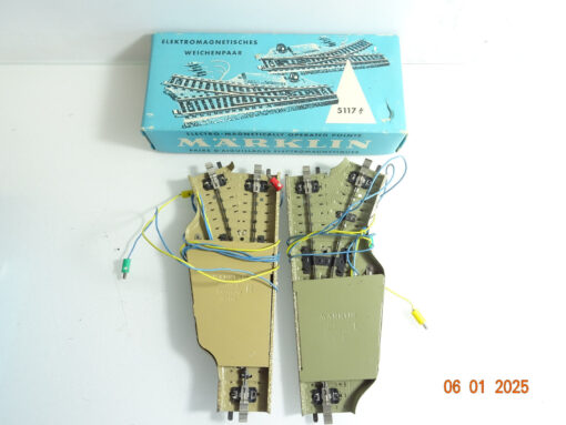 Märklin H0 M-Gleise 5118 5204 Elektro. Weichenpaar siehe Foto in EVP CK5150 – Bild 3