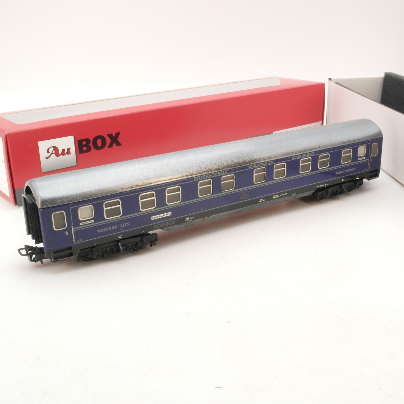 Märklin H0 Schlafwagen 4581 Roma-Basel-Köln der CIWL Blech in Au Box RG5150 – Bild 3