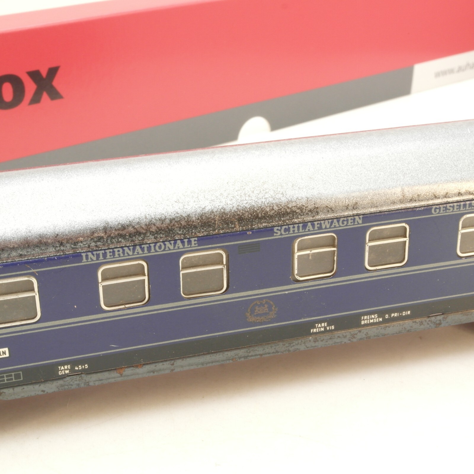 Märklin H0 Schlafwagen 4581 Roma-Basel-Köln der CIWL Blech in Au Box RG5150 – Bild 4