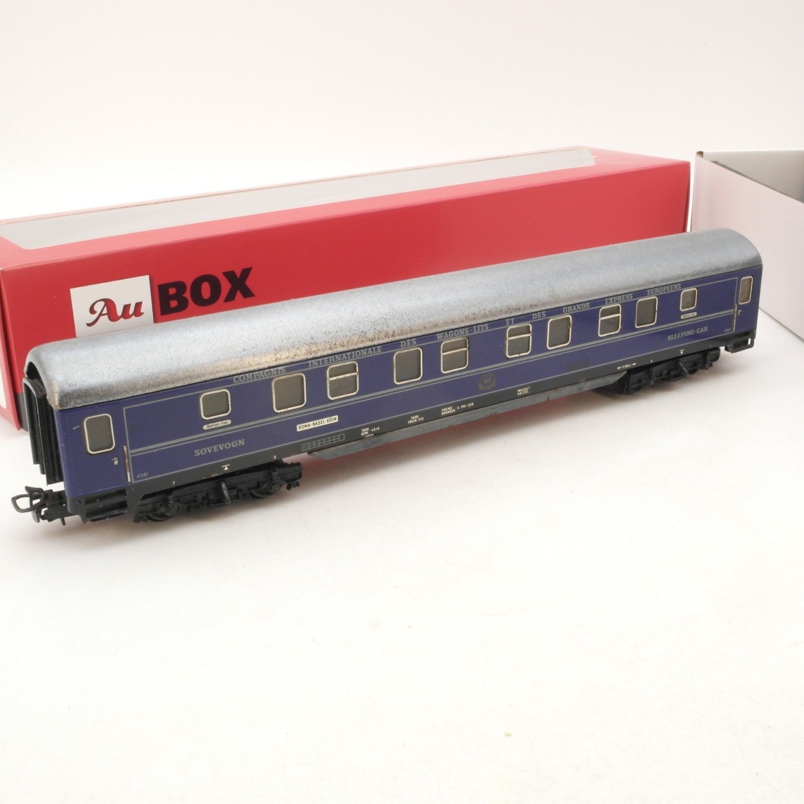 Märklin H0 Schlafwagen 4581 Roma-Basel-Köln der CIWL Blech in Au Box RG5150