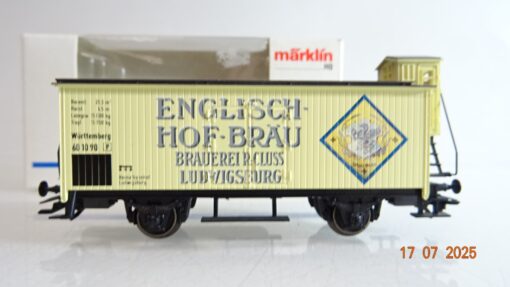 Märklin H0 SoMo Bierwagen Englisch-Hof-Bräu Ludwigsburg Württ. in OVP PR9032 – Bild 3