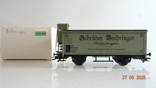 Märklin H0 SoMo gedeckter Güterwagen Gebrüder Böhringer Göppingen in OVP PR8789