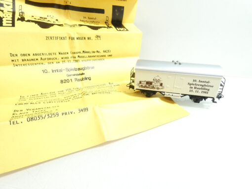 Märklin H0 Werbewagen 10. Inntal Spielzeugbörse in Raubling  in OVP AR3949