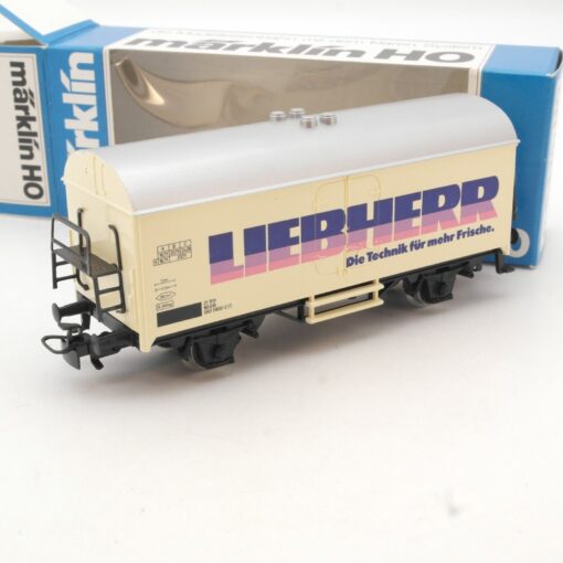 Märklin H0 gedeckter Güterwagen Liebherr der DB in OVP QR1557 – Bild 3