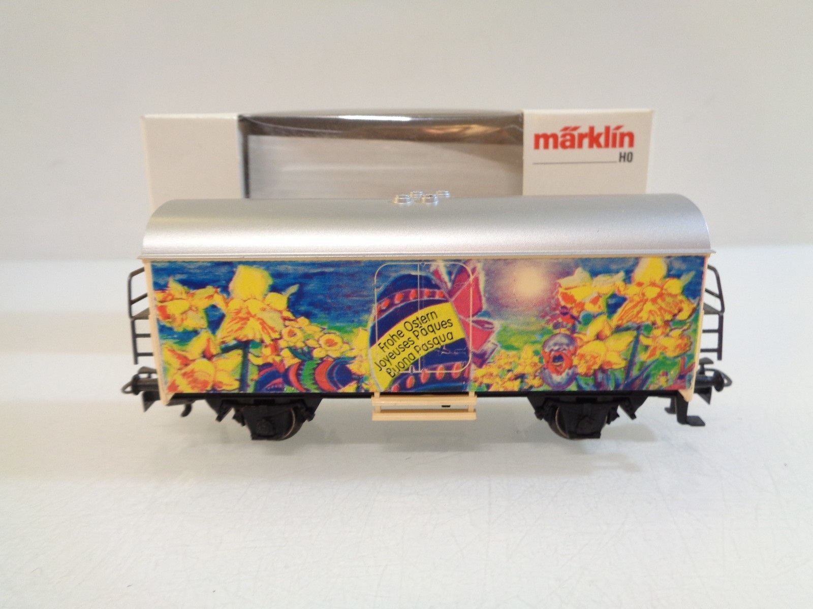 Märklin H0 gedeckter Güterwagen frohe Ostern in OVP RR5600 – Bild 3