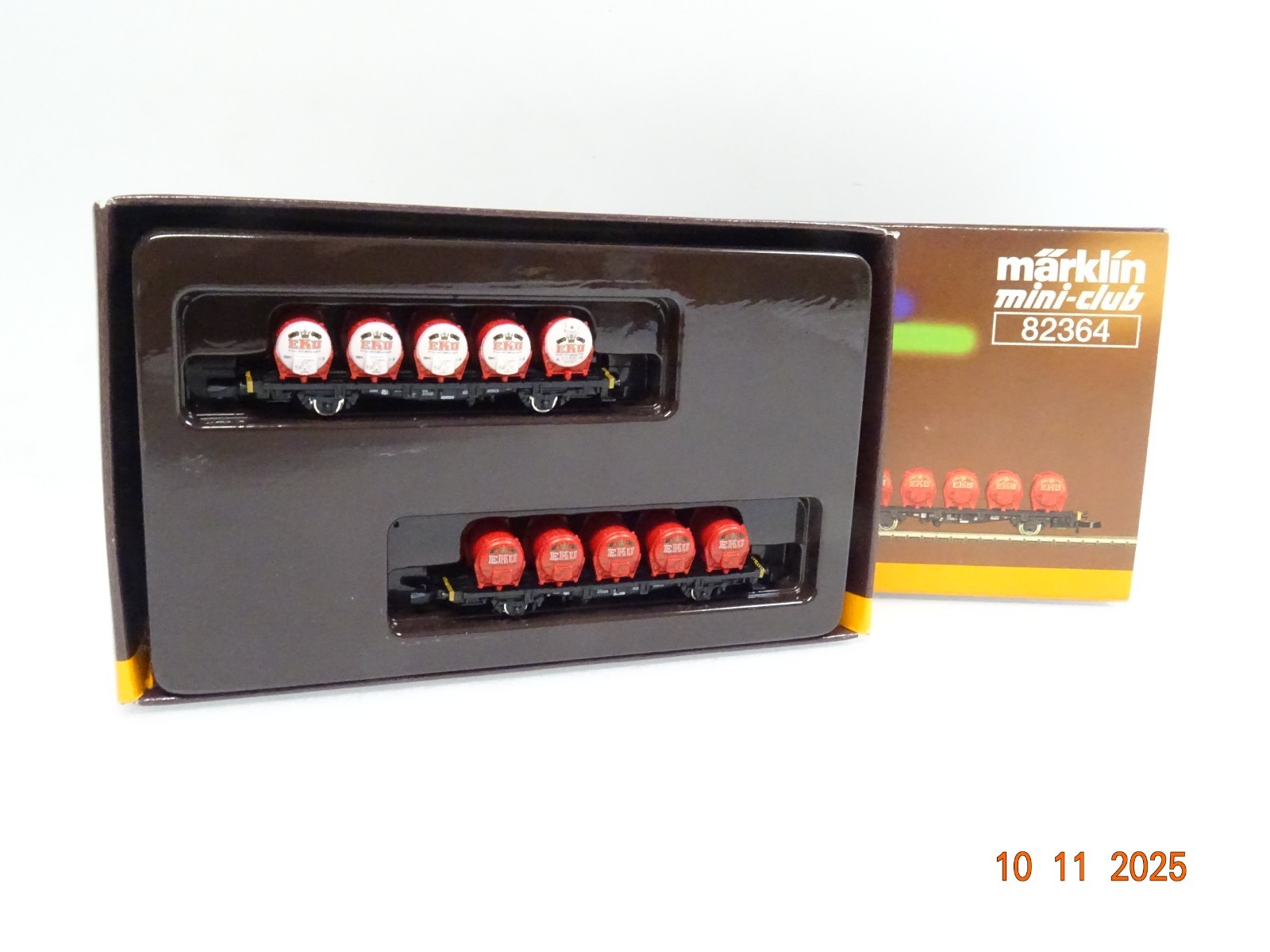 Märklin Mini-Club Z 82364 Behältertragwagen-Set 2tlg. neuwertig in OVP JL4345