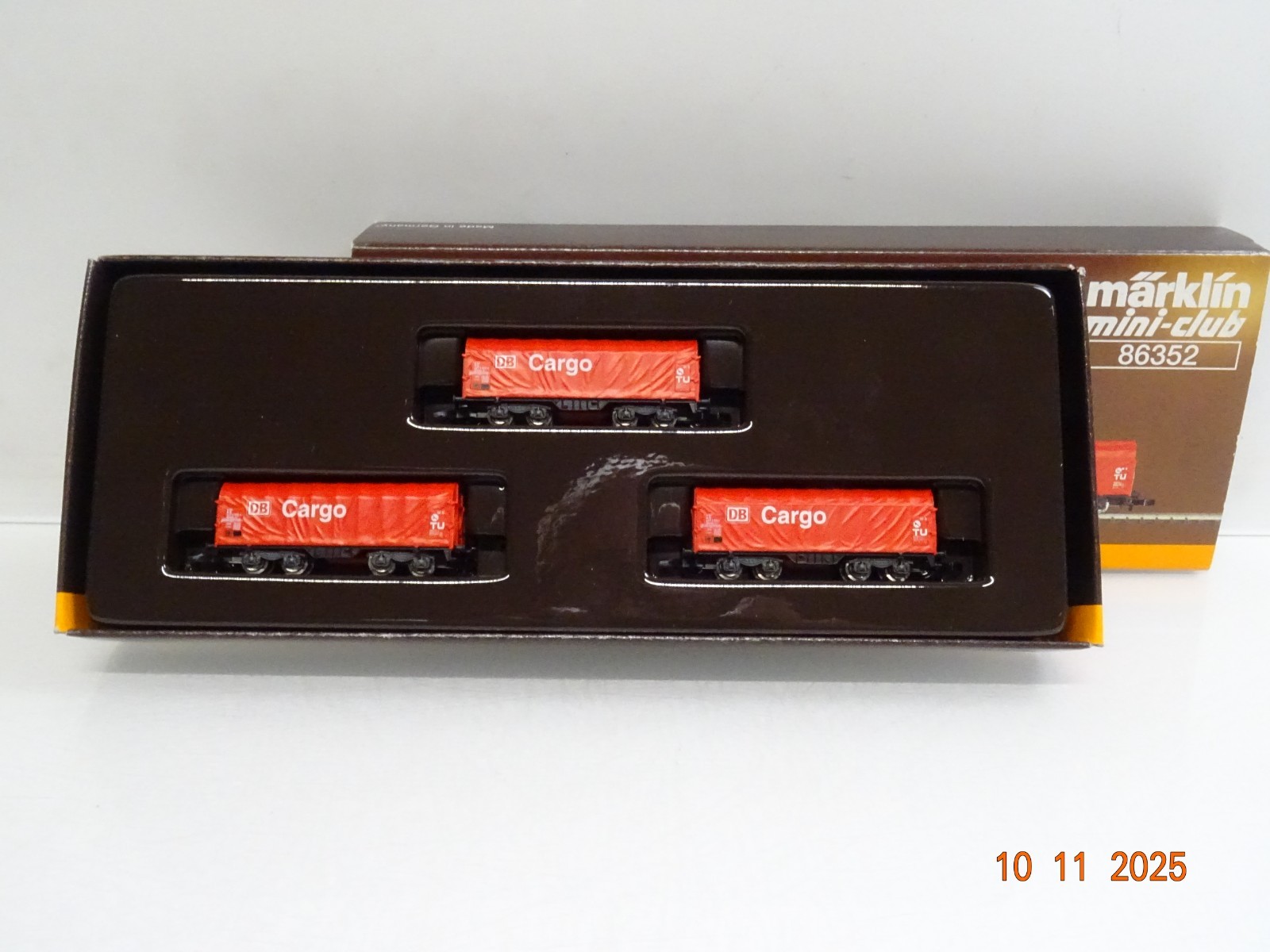 Märklin Mini-Club Z 86352 Schiebeplanenwagen-Set 3tlg. neuwertig in OVP JL4357