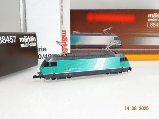 Märklin Mini-Club Z 88457 Schweiz E-Lok Re 460 der SBB neuwertig in OVP JL2329
