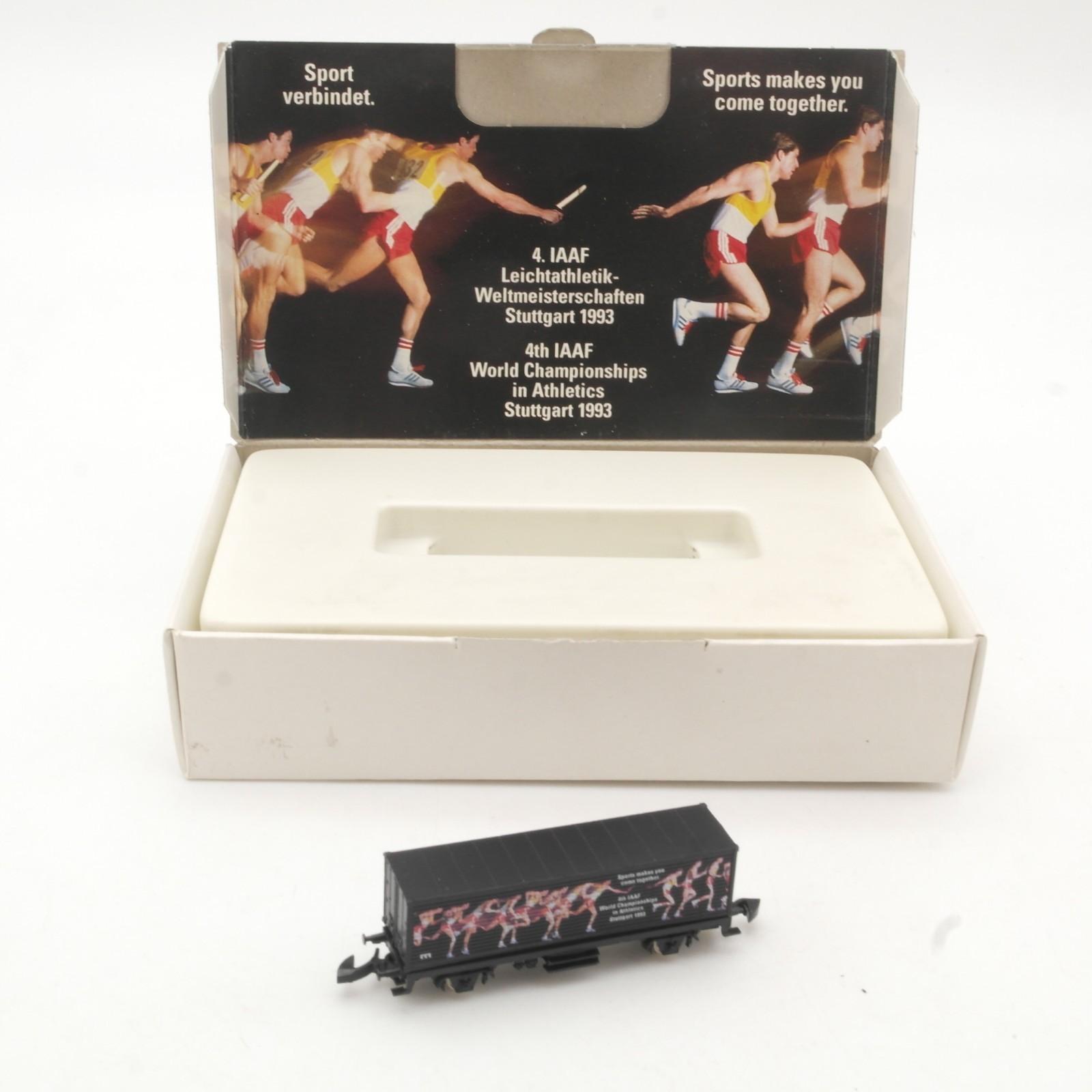 Märklin Z Containerwagen 4. IAAF Stuttgart 1993 in OVP RR5311