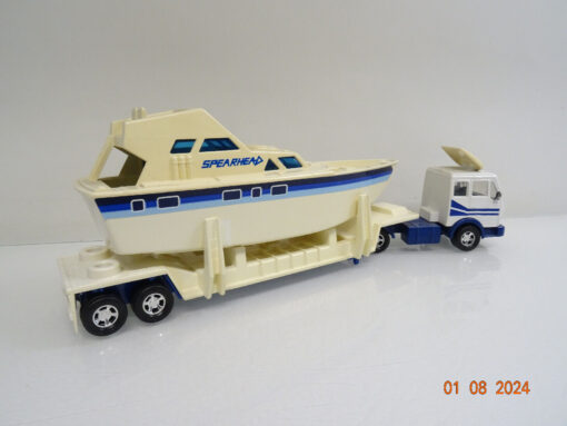 Matchbox Super Kings Mercedes SK mit Yacht Spearhead siehe Fotos LE4679 o. – Bild 3