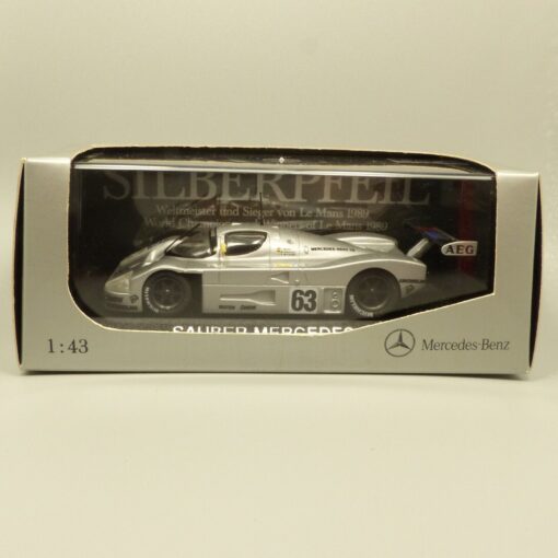 Max Models 1:43 Mercedes Benz C-9 Silberpfeil Nr. 63 in OVP EX3582 – Bild 4