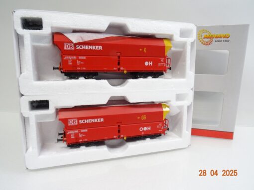 Mehano H0 58869 Selbstentladewagen-Set 2tlg. FALNS 121 DB Schenker in OVP JL308