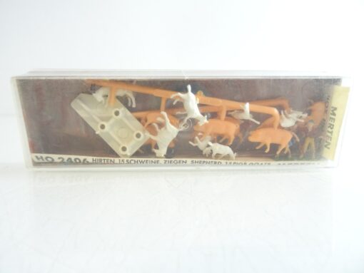 Merten H0 2406 Figuren-Set Hirten mit Schweinen und Ziegen in OVP RR1464