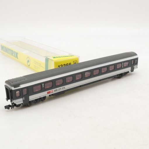 Minitrix N 13366 K Personenwagen 2. Klasse der SBB CFF FFS in OVP RG6055 – Bild 3