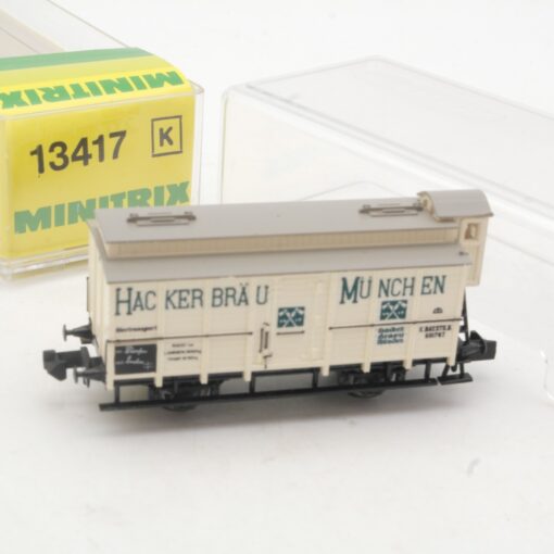 Minitrix N 13417 Bierwagen Hacker Bräu München in OVP RR3918 – Bild 3