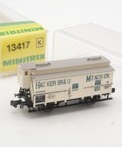 Minitrix N 13417 Bierwagen Hacker Bräu München in OVP RR3918