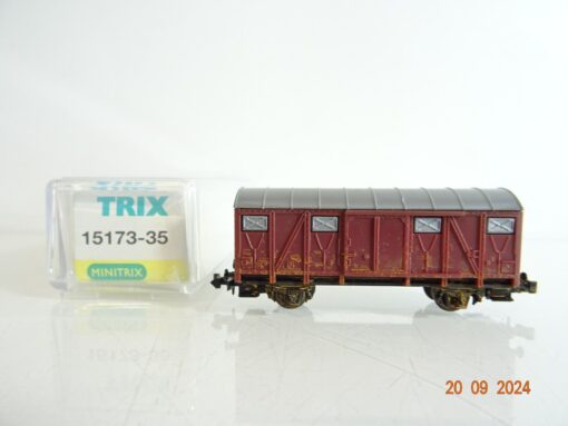 Minitrix N 15173-35 gedeckter Güterwagen  der DB in OVP PR2799 – Bild 3