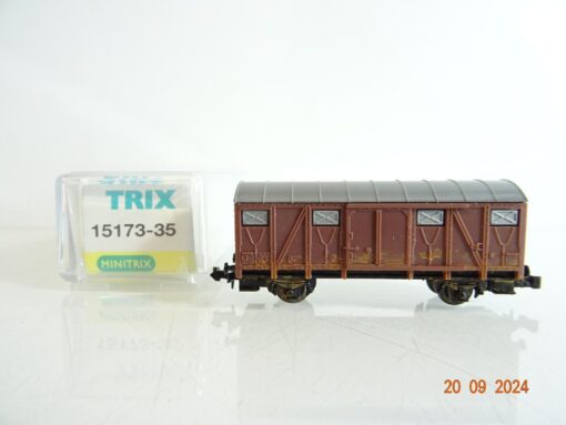Minitrix N 15173-35 gedeckter Güterwagen  der DB in OVP PR2799