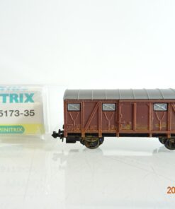 Minitrix N 15173-35 gedeckter Güterwagen  der DB in OVP PR2799