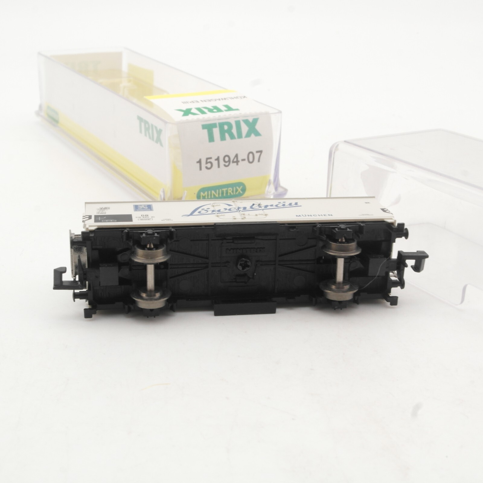Minitrix N 15194-07 Kühlwagen Bierwagen Löwenbräu der DB in OVP QR7892 – Bild 4