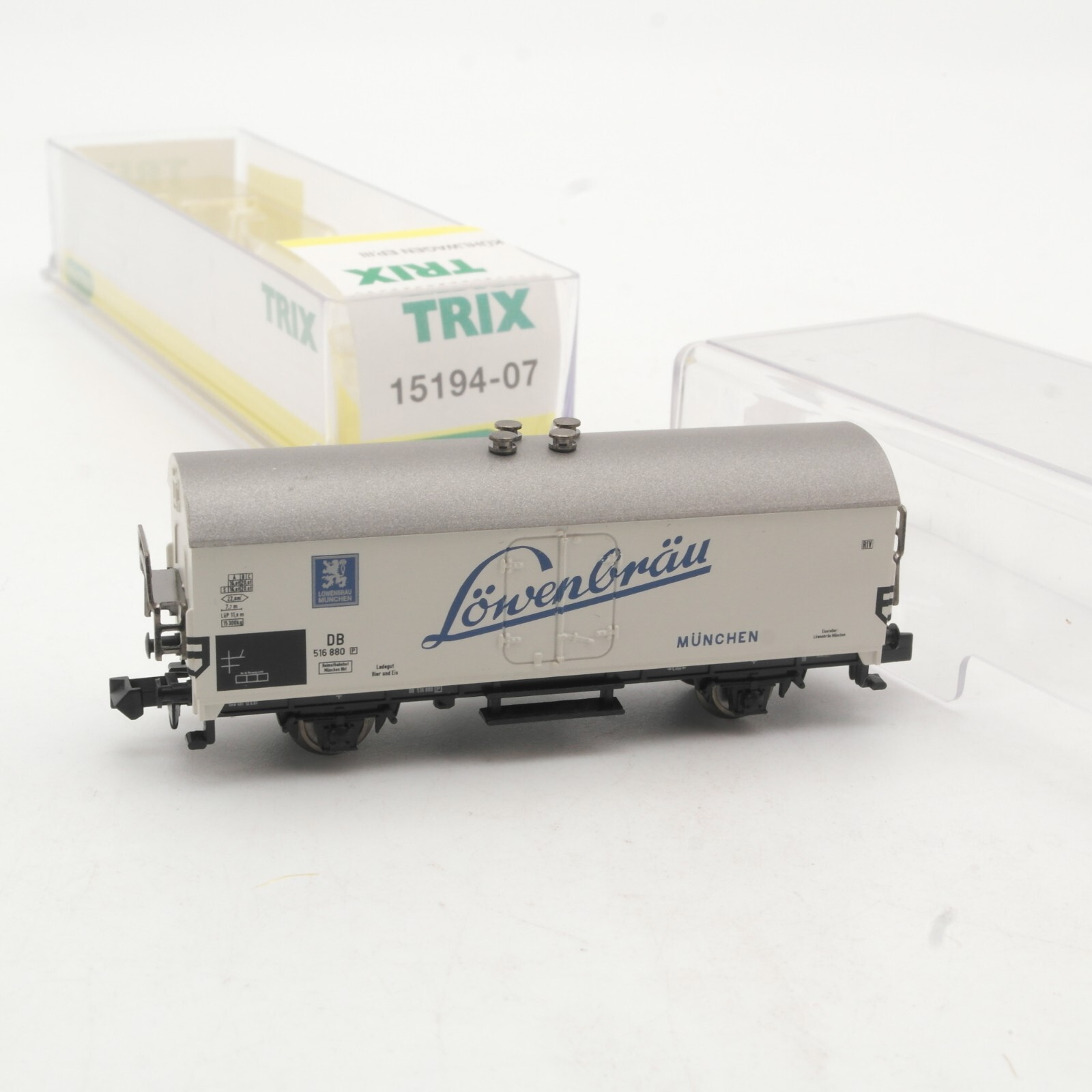 Minitrix N 15194-07 Kühlwagen Bierwagen Löwenbräu der DB in OVP QR7892