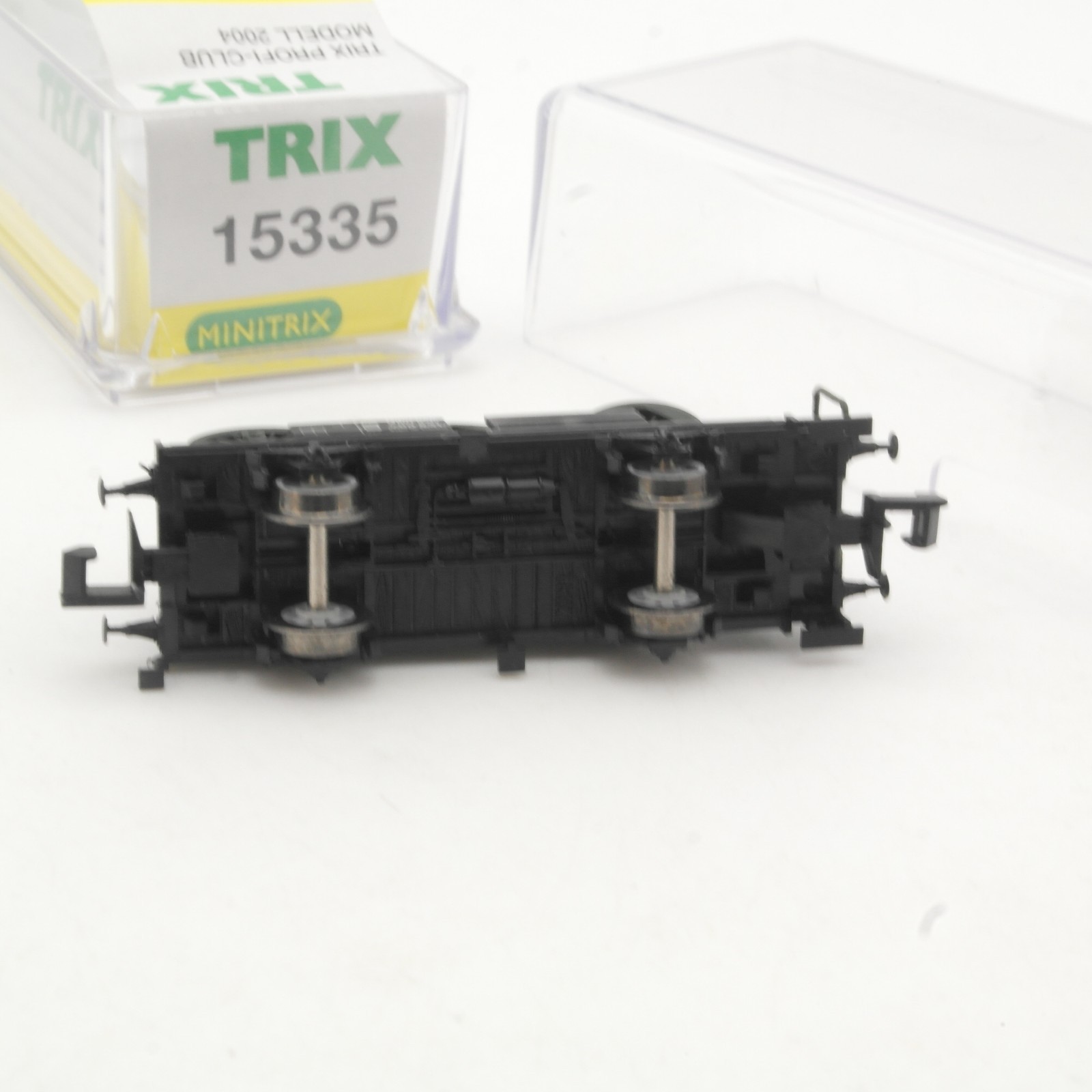 Minitrix N 15335 Flachwagen mit Radsatzladung in OVP RR5347 – Bild 4