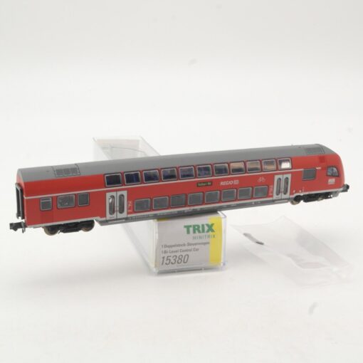 Minitrix N 15380 Doppelstocksteuerwagen 2.Kl der DB in OVP QR9790 – Bild 3