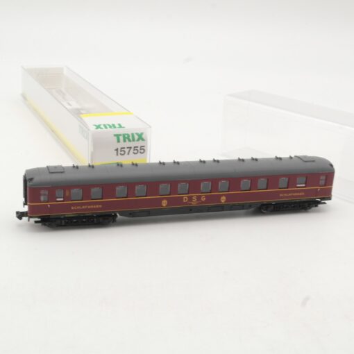 Minitrix N 15755 Personenwagen Schlafwagen der DSG in OVP RR528