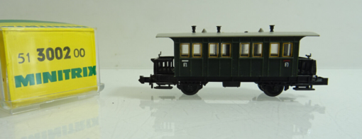 Minitrix N 3002 Personenwagen Länderbahn 3.Kl.  in OVP AR7843