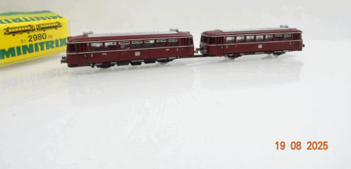 Minitrix N 51 2980 00 Schienenbus VT 98 mit Beiwagen der DB in OVP JL2397