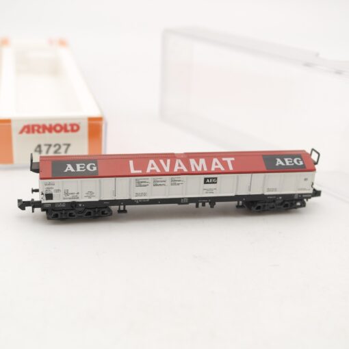 Minitrix N Hubschiebedachwagen Lavamat AEG der DB in EVP RR2161