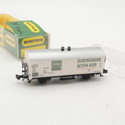 Minitrix N Kühlwagen Dortmunder Actien Bier in EVP RR28